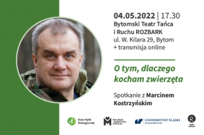 Marcin Kostrzyński w 75 spotkaniu Klubu Myśli Ekologicznej w Katowicach