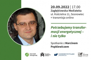 Marcin Popkiewicz w 77 spotkaniu Klubu Myśli Ekologicznej
