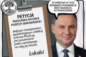Mieszkańcy regionu proszą Dudę o otoczenie Puszczy Białowieskiej specjalną, prezydencką pieczą