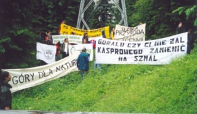Obrońcy przyrody protestują przeciwko niszczeniu Tatr
