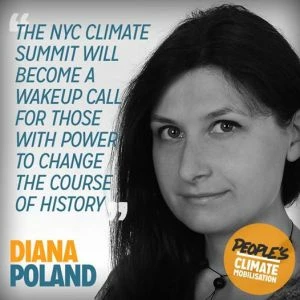 
Diana Maciąga, reprezentantka Stowarzyszenia Pracownia na rzecz Wszystkich Istot na People’s Climate March
