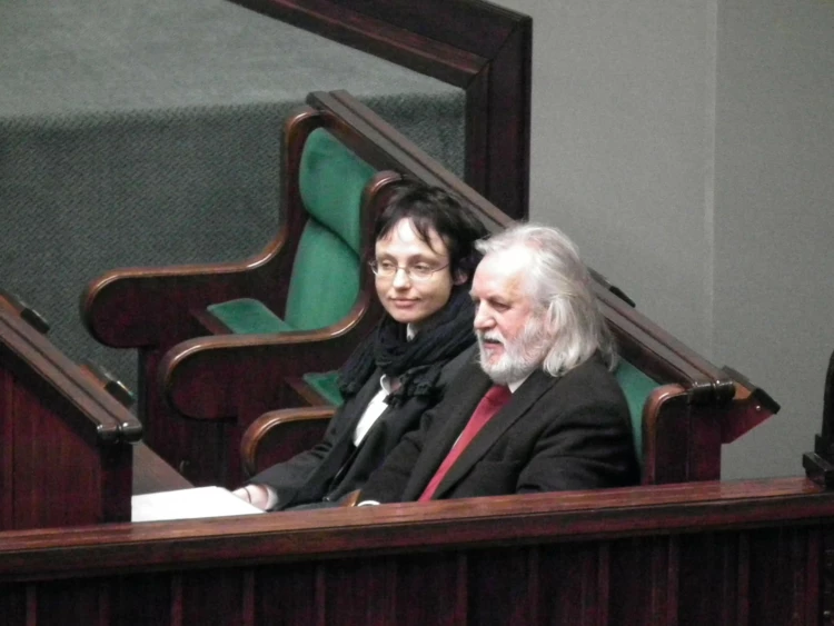 Przedstawiciele obywatelskiego komitetu w ławach sejmowych, styczeń 2012 r. Fot. Marek Broniarek