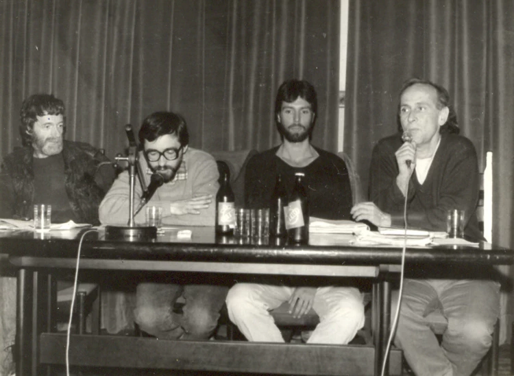 Konferencja głęboka ekologia Janusz Korbel, John Seed Warszawa 1989