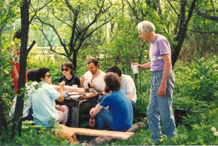 Arne Naess ośrodek Pracowni w Dolinie Wapienicy, czerwiec 1992